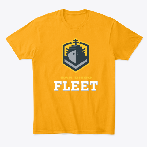San Diego Fleet logo 4z0i san diego fleetlogo classic t shirt 2 front gold