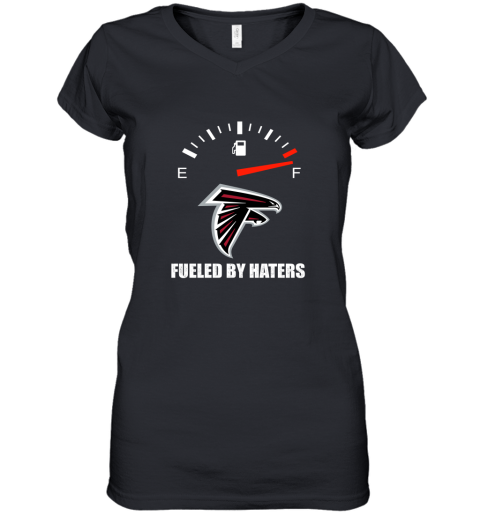 Fueled By Haters Maximum Fuel Atlanta Falcons Women's V-Neck T-Shirt