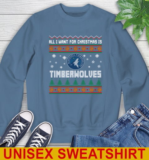NBA Basketball All I Want For Christmas Is Minnesota Timberwolves 34