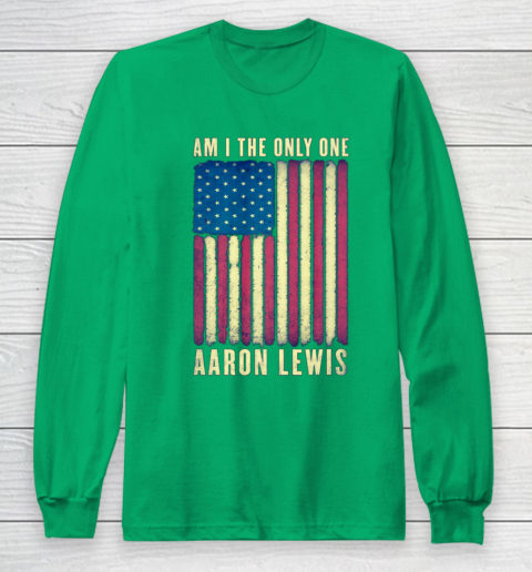 Aaron Lewis Am I The Only One America Flag Long Sleeve T-Shirt 4