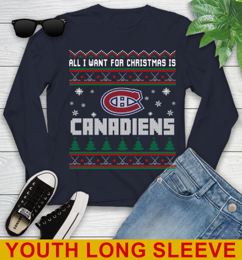 Montreal Canadiens NHL Hockey All I Want For Christmas Is My Team Sports 118