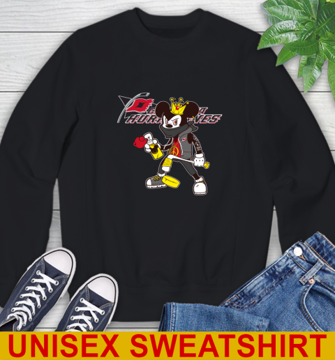 Carolina Hurricanes NHL Hockey Mickey Peace Sign Sports Sweatshirt 2