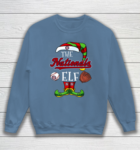 Washington Nationals Christmas ELF Funny MLB Sweatshirt 6