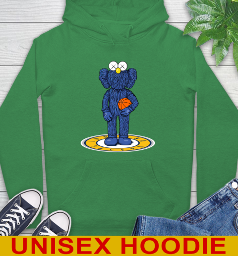 NBA Basketball Indiana Pacers Kaws Bff Blue Figure Shirt Hoodie 8