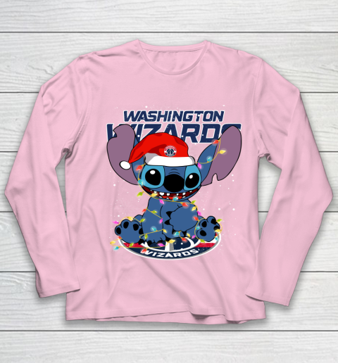 Washington Wizards NBA noel stitch Basketball Christmas Youth Long Sleeve 6