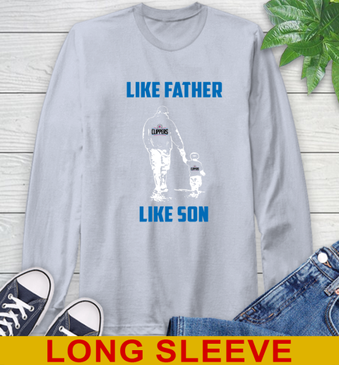 LA Clippers NBA Basketball Like Father Like Son Sports Long Sleeve T-Shirt 6