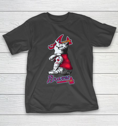 MLB Baseball My Cat Loves Atlanta Braves T-Shirt