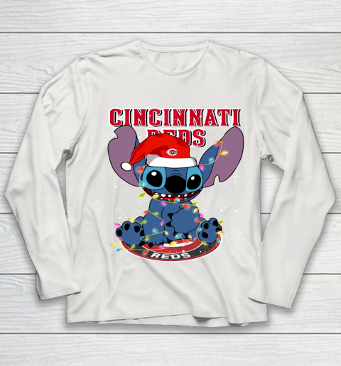 Cincinnati Reds MLB noel stitch Baseball Christmas Youth Long Sleeve 8