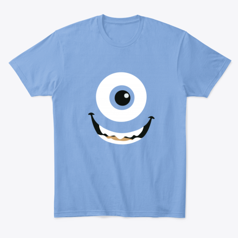 ubj7 mike wazowski classic t shirt 2 front carolina blue