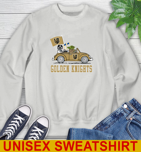 NHL Hockey Vegas Golden Knights Darth Vader Baby Yoda Driving Star Wars Shirt Sweatshirt 5