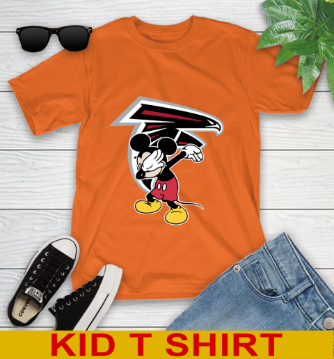 Atlanta Falcons NFL Football Dabbing Mickey Disney Sports Youth T-Shirt 7
