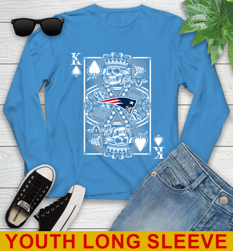 New England Patriots NFL Football The King Of Spades Death Cards Shirt Youth Long Sleeve 9 New England Patriots NFL Football The King Of Spades Death Cards Shirt Youth Long Sleeve - Image 9