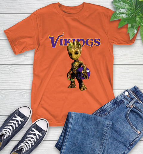 Minnesota Vikings NFL Football Groot Marvel Guardians Of The Galaxy T-Shirt 5