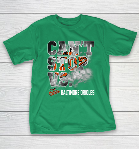 MLB Baltimore Orioles Baseball Can't Stop Vs Baltimore Orioles T-Shirt 5