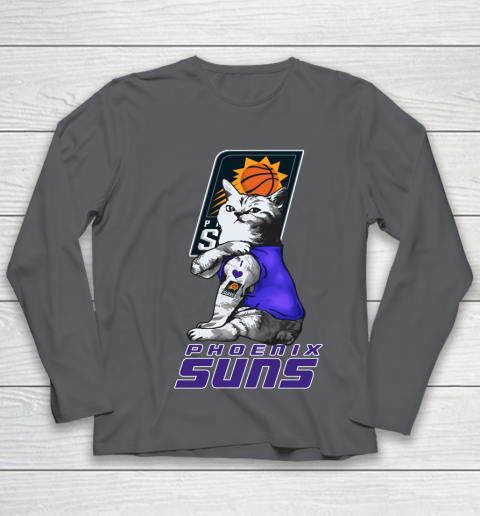 NBA Basketball My Cat Loves Phoenix Suns Youth Long Sleeve 6