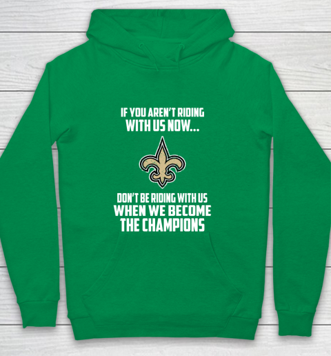 NFL New Orleans Saints Football We Become The Champions Youth Hoodie 4
