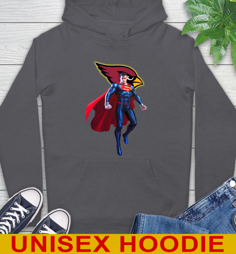 NFL Superman DC Sports Football Arizona Cardinals Hoodie 7