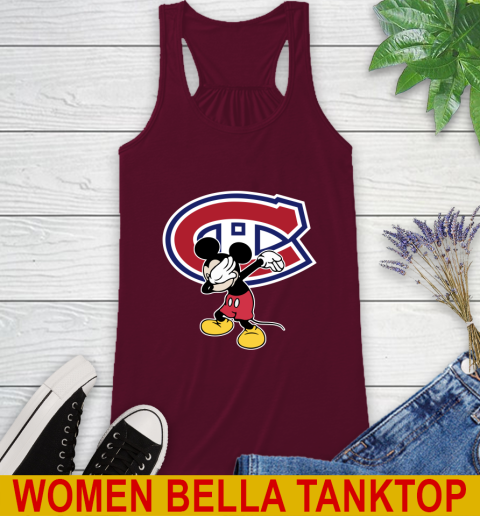 Montreal Canadiens NHL Hockey Dabbing Mickey Disney Sports Racerback Tank 3