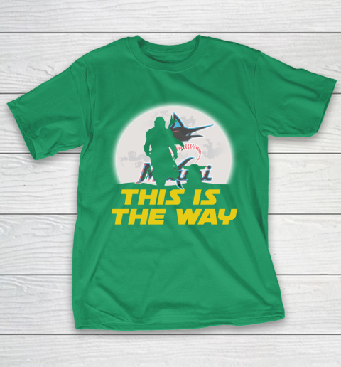 Miami Marlins MLB Baseball Star Wars Yoda And Mandalorian This Is The Way T-Shirt 5