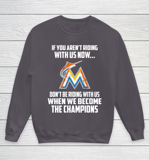 MLB Miami Marlins Baseball We Become The Champions Youth Sweatshirt 5
