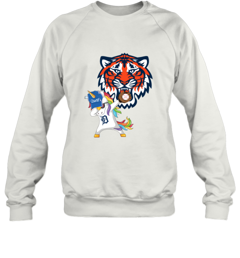 Hip Hop Dabbing Unicorn Flippin Love Detroit Tigers Sweatshirt