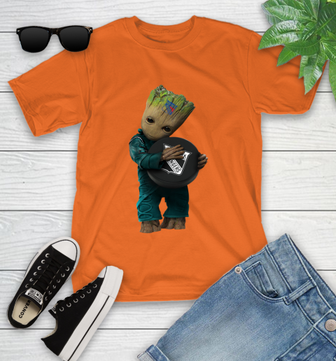 NHL Groot Guardians Of The Galaxy Hockey Sports New York Rangers Youth T-Shirt 7