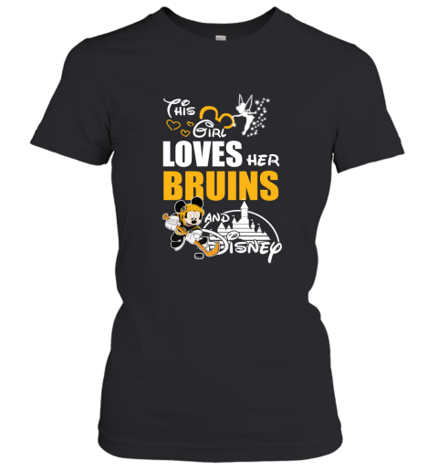 This Girl Love Her Boston Bruins And Mickey Disney Women's T-Shirt