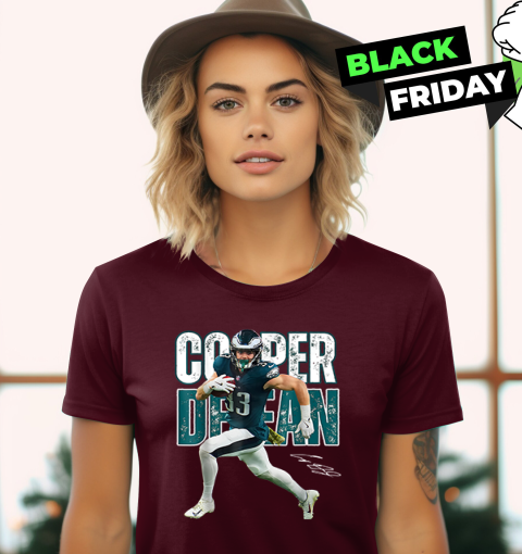 0l08 cooper dejean philadelphia eagles ladies t shirt 20 front maroon