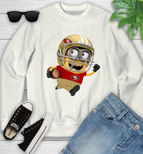 NFL San Francisco 49ers Minions Disney Football Sports Youth Sweatshirt