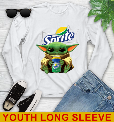 Star Wars Baby Yoda Hugs Sprite Soft Drink Shirt 122