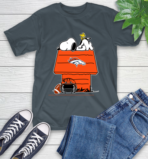 Denver Broncos NFL Football Snoopy Woodstock The Peanuts Movie T-Shirt 9