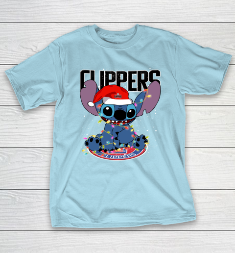 LA Clippers NBA noel stitch Basketball Christmas T-Shirt 10