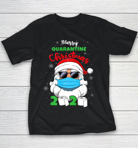 Merry Quarantine Christmas 2020 Funny Xmas Pajamas Family Youth T-Shirt