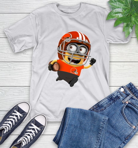 NFL Cleveland Browns Minions Disney Football Sports T-Shirt 12