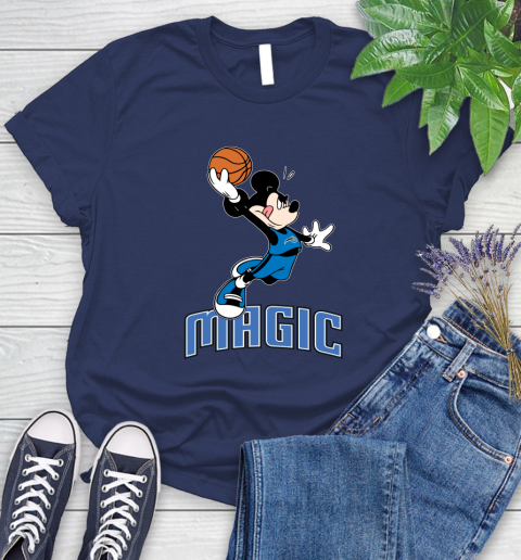 NBA Basketball Orlando Magic Cheerful Mickey Mouse Shirt Women's T-Shirt 12