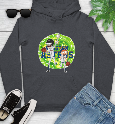 MLB Houston Astros Rick And Morty Baseball Sports Youth Hoodie 8