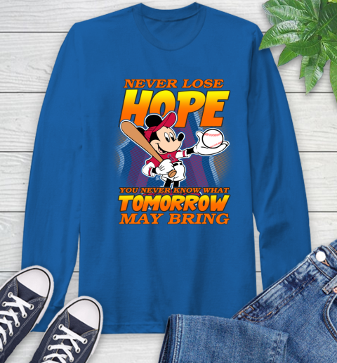 Los Angeles Angels MLB Baseball Mickey Disney Never Lose Hope Long Sleeve T-Shirt 10