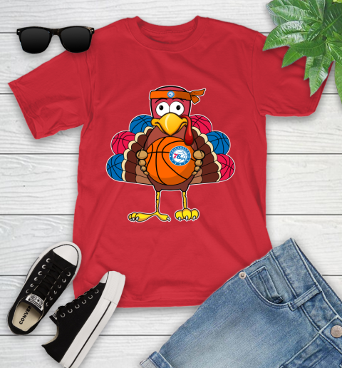 Philadelphia 76ers Turkey thanksgiving day Youth T-Shirt 10