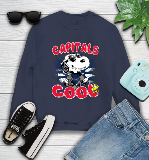 NHL Hockey Washington Capitals Cool Snoopy Shirt Sweatshirt - Image 3