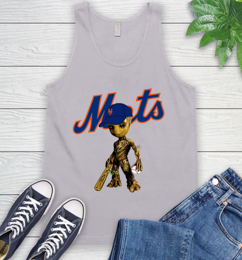 MLB New York Mets Groot Guardians Of The Galaxy Baseball Tank Top 4