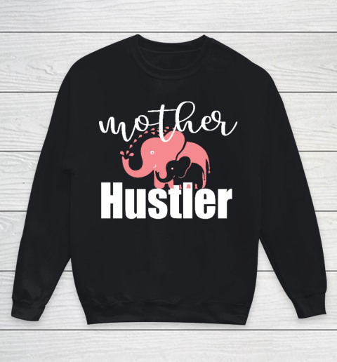 Funny Mother Hustler Essential Mother's Day Gift Youth Sweatshirt