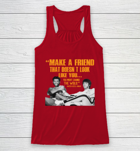 Kareem Abdul Jabbar Shirt Make A Friend That Doesn't Look Like You Racerback Tank 4