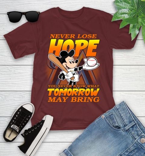 Miami Marlins MLB Baseball Mickey Disney Never Lose Hope Youth T-Shirt 14