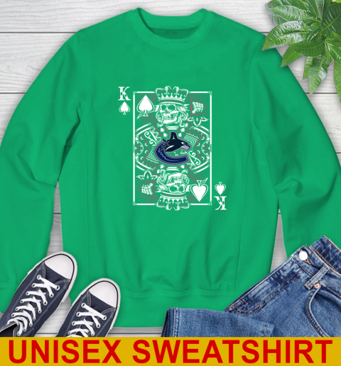 Vancouver Canucks NHL Hockey The King Of Spades Death Cards Shirt Sweatshirt - Image 9
