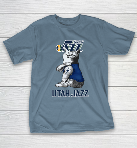 NBA Basketball My Cat Loves Utah Jazz T-Shirt 6