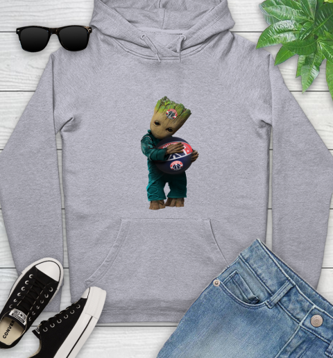 NBA Groot Guardians Of The Galaxy Basketball Sports Washington Wizards Youth Hoodie 6