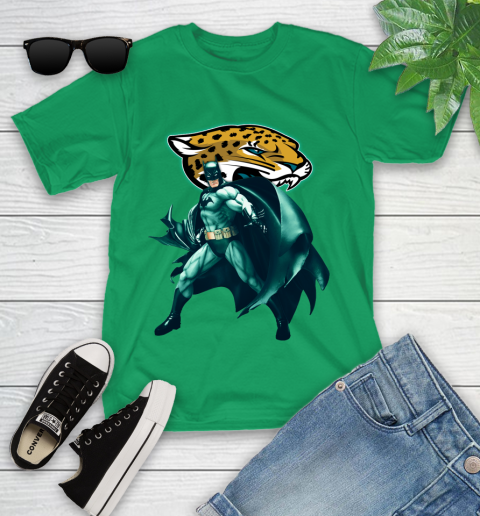NFL Batman Football Sports Jacksonville Jaguars Youth T-Shirt 6