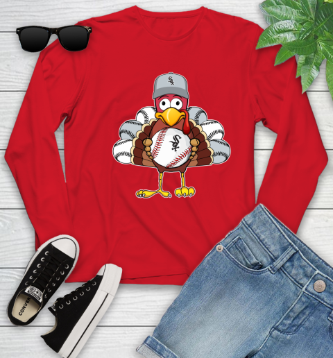Chicago White Sox Turkey thanksgiving Youth Long Sleeve 11