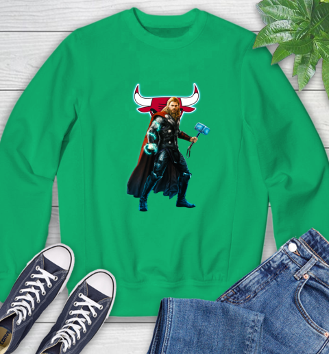 NBA Thor Avengers Endgame Basketball Chicago Bulls Sweatshirt 6