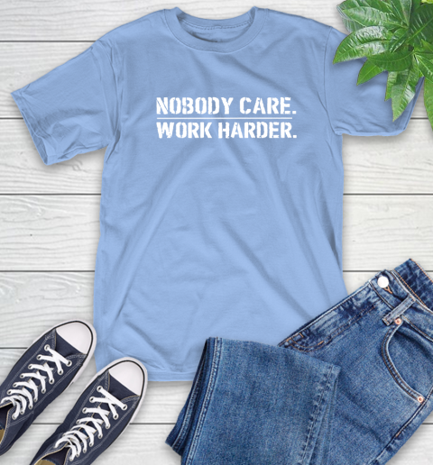 Lamar Jackson Nobody Cares Work Harder T-Shirt 12